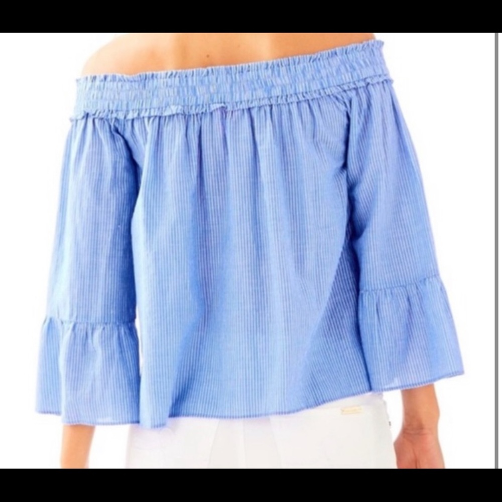 Lily Pulitzer Moria Off-the-Shoulder top
